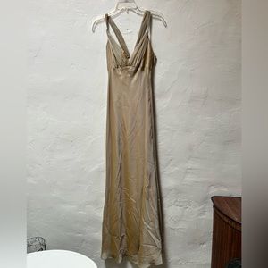 Water gold vintage dress